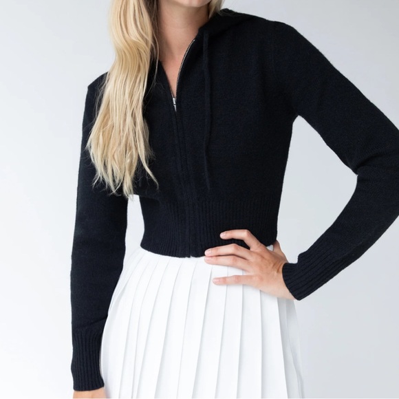 Knit Zip-Up Hoodie - Picture 1 of 6